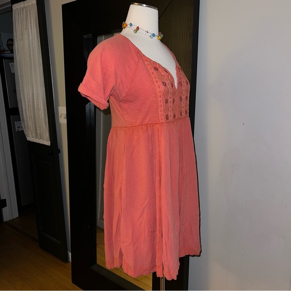 Free People Boho Embroidered Mirror Swing Dress
Coral Size Small - Picture 4 of 11